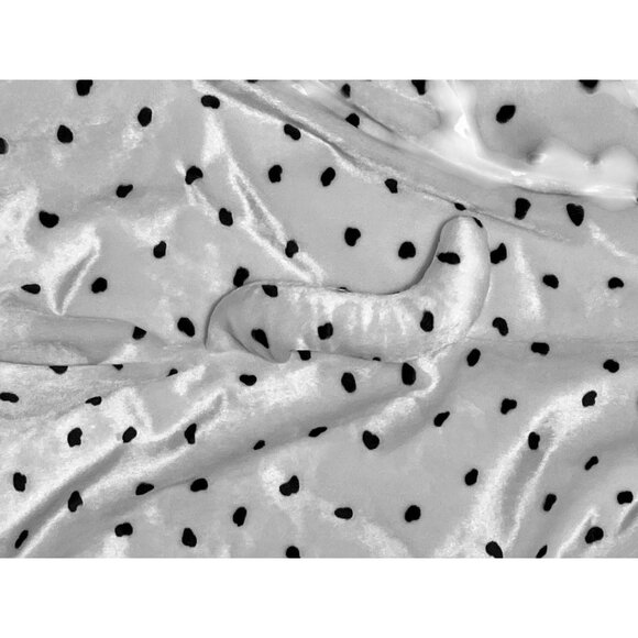 Dalmatian Dog Costume Child Zip-Up One-Piece White Black Spots Cozy Fleece - Picture 9 of 9